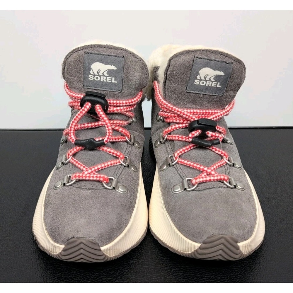 SOREL Out N About‎ III Conquest Winter Ankle Boot Youth Size 4 Grey Boots